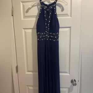 Navy formal full length gown